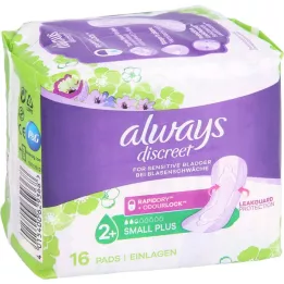 ALWAYS discreet incontinence single small plus, 16 stk