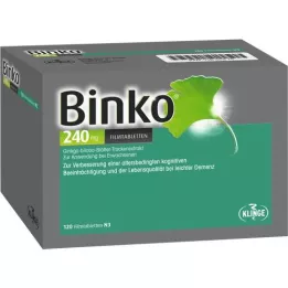 BINKO 240 mg filmovertrukne tabletter, 120 stk