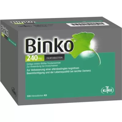 BINKO 240 mg filmovertrukne tabletter, 120 stk