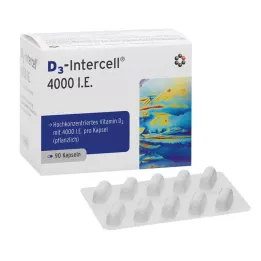 D3-INTERCELL 4.000 I.E. kapsler, 90 stk