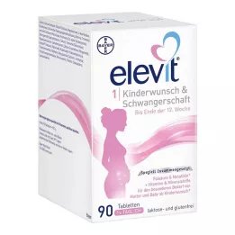 ELEVIT 1 Fertilitet &amp; Graviditetstabletter, 90 kapsler