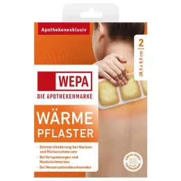 WÄRMEPFLASTER Hals/ryg 8,5x28,5 cm WEPA, 2 stk