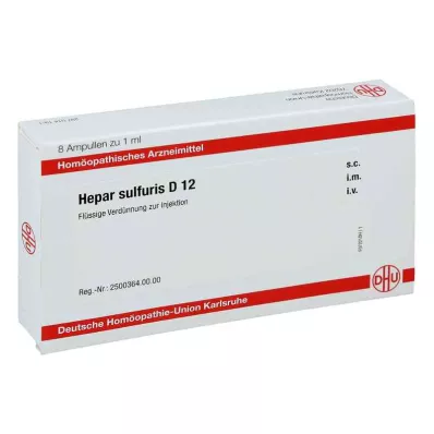 HEPAR SULFURIS D 12 ampuller, 8X1 ml