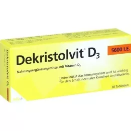 DEKRISTOLVIT D3 5.600 I.U. tabletter, 30 stk