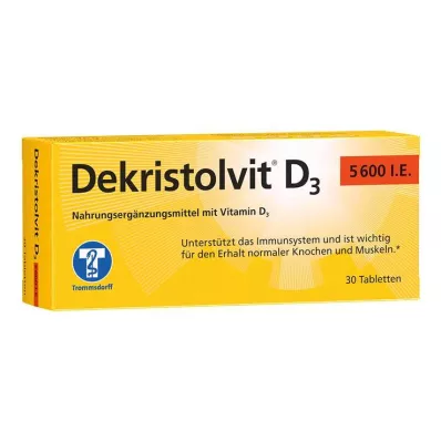 DEKRISTOLVIT D3 5.600 I.U. tabletter, 30 stk