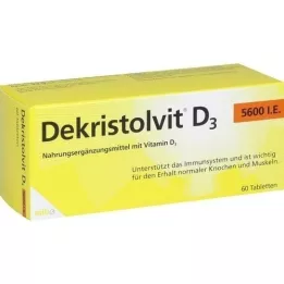 DEKRISTOLVIT D3 5.600 I.U. tabletter, 60 stk