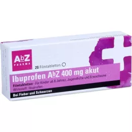IBUPROFEN AbZ 400 mg akutte filmovertrukne tabletter, 20 stk