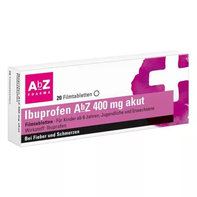 IBUPROFEN AbZ 400 mg akutte filmovertrukne tabletter, 20 stk