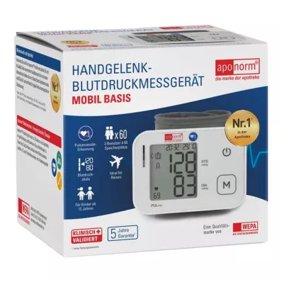 aponorm® Mobile Basic Wrist Blodtryksmåler, 1 stk