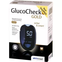GLUCOCHECK GOLD Blodsukkermåler sæt mmol/l, 1 stk