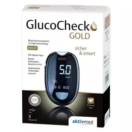 GLUCOCHECK GOLD Blodsukkermåler sæt mmol/l, 1 stk