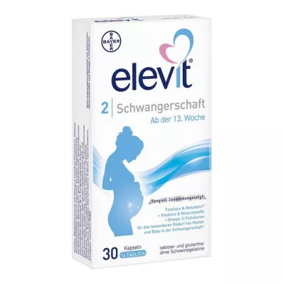 Elevit 2 graviditets bløde kapsler, 30 stk
