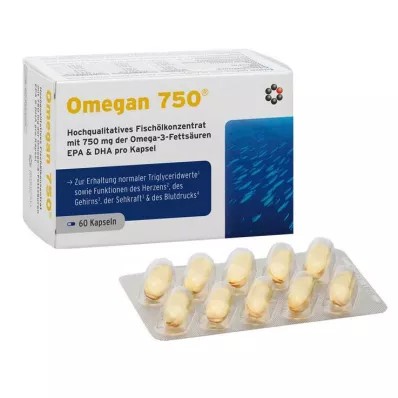 Omegan 750 bløde kapsler, 60 stk