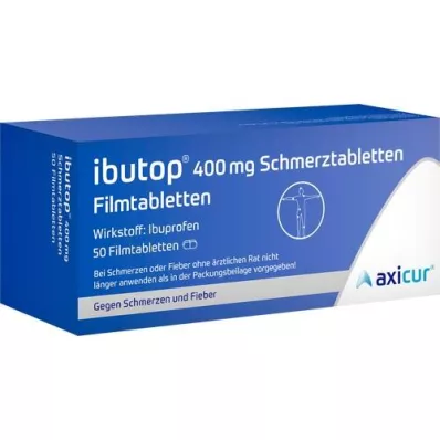 IBUTOP 400 mg smertelindrende filmovertrukne tabletter, 50 stk