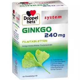 DOPPELHERZ Ginkgo 240 mg system filmovertrukne tabletter, 120 stk