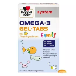 DOPPELHERZ Omega-3 Gel-Tabs familiesystem, 60 stk