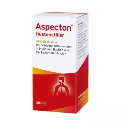Aspecton hostedæmpende islandsk mossaft, 200 ml