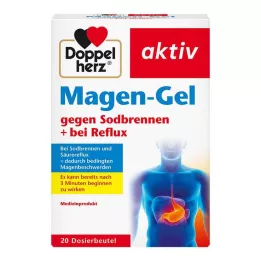 DOPPELHERZ Mavegel mod halsbrand + refluks, 20 stk
