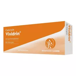 CETIRIZIN Vividrin 10 mg filmovertrukne tabletter, 50 stk