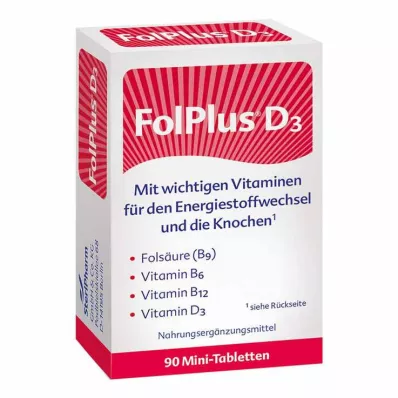 Folplus + D3 tabletter, 90 stk