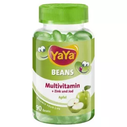 YAYA BEANS Zink- og jodtyggetabletter med æble, 90 kapsler