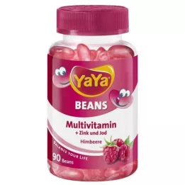 YAYA BEANS Hindbær Zink og Jod Tyggetabletter, 90 kapsler
