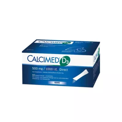 Calcimed D3 500 mg / 1000 IE direkte granulat, 60 stk