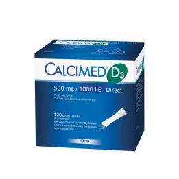 CALCIMED D3 500 mg/1000 I.U. Direkte granulat, 120 stk