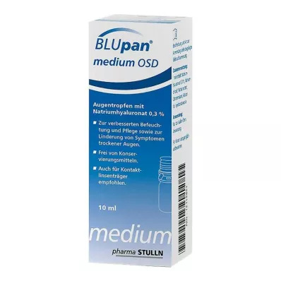 Blupan medium Osd øjendråber, 10 ml