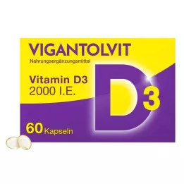 VIGANTOLVIT 2000 I.U. Vitamin D3 bløde kapsler, 60 stk