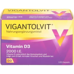 VIGANTOLVIT 2000 I.U. Vitamin D3 bløde kapsler, 120 stk