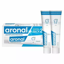 Aronal tyggegummi beskyttelse tandpasta dobbelt pakke, 2x75 ml