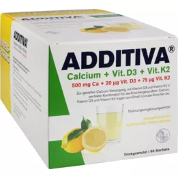 ADDITIVA Calcium+D3+K2-granulat, 60 stk