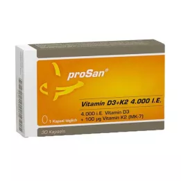 PROSAN Vitamin D3+K2 4.000 I.U. kapsler, 30 kapsler