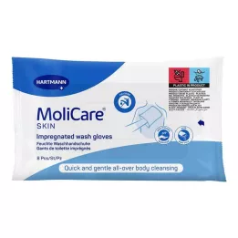 Molicare Hudvaskehandsker, 8 stk