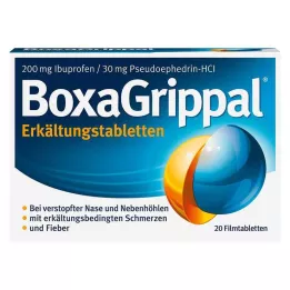 BOXAGRIPPAL Forkølelsestabletter 200 mg/30 mg FTA, 20 stk