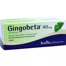 GINGOBETA 40 mg filmovertrukne tabletter, 30 stk