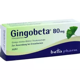 GINGOBETA 80 mg filmovertrukne tabletter, 30 stk