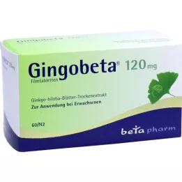 GINGOBETA 120 mg filmovertrukne tabletter, 60 stk