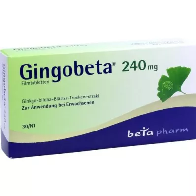 GINGOBETA 240 mg filmovertrukne tabletter, 30 stk