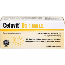 CEFAVIT D3 1.000 I.U. filmovertrukne tabletter, 100 stk