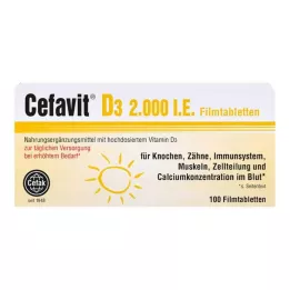 CEFAVIT D3 2.000 I.E. filmovertrukne tabletter, 100 stk