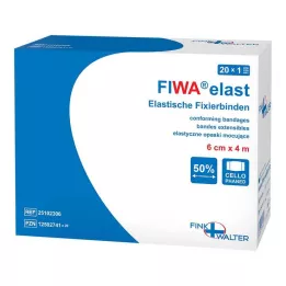FIXIERBINDE elastik 8 cmx4 m indpakket i cellofan, 1 stk