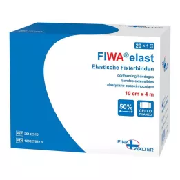 FIXIERBINDE elastik 10 cmx4 m indpakket i cellofan, 1 stk