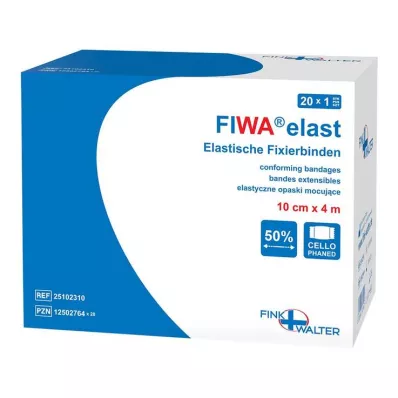 FIXIERBINDE elastik 10 cmx4 m indpakket i cellofan, 1 stk