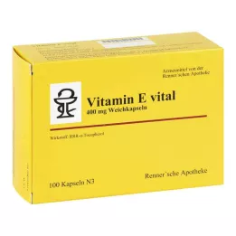 E-vitamin vital 400 mg Renners Pharmacy Softgels (100 tabletter)
