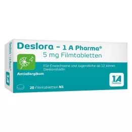 DESLORA-1A Pharma 5 mg filmovertrukne tabletter, 20 stk