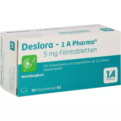 DESLORA-1A Pharma 5 mg filmovertrukne tabletter, 50 stk