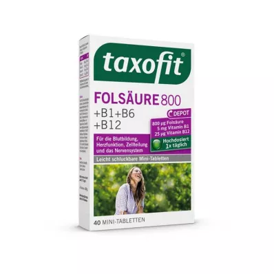 TAXOFIT Folinsyre 800 depottabletter, 40 stk