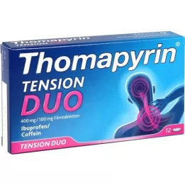 THOMAPYRIN TENSION DUO 400 mg/100 mg filmovertrukne tabletter, 12 stk